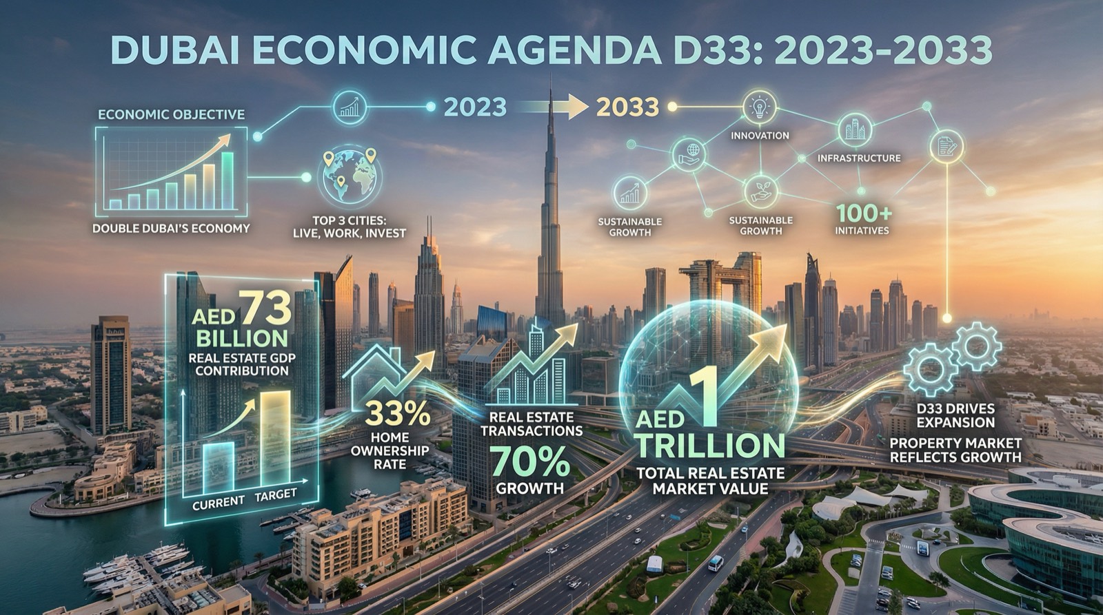 How the D33 Plan Supports the Dubai Property Market — Mitchell's Realty