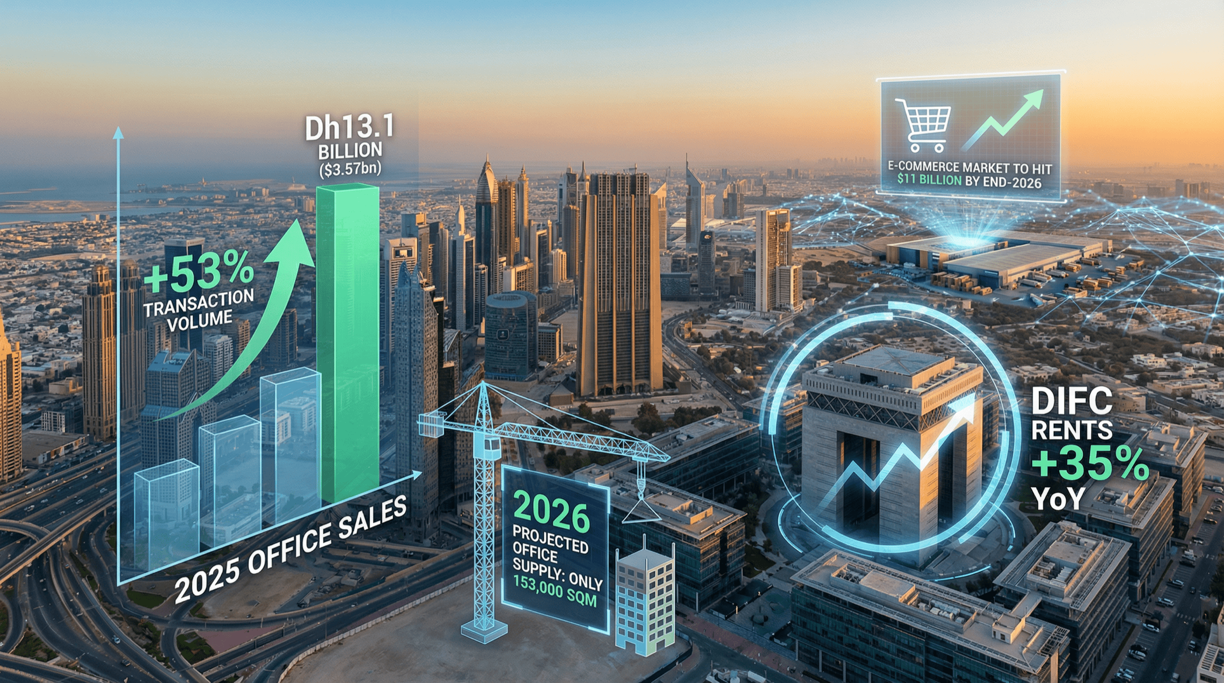 Dubai Commercial Demand Surges as Office Sales Double — Mitchell's Realty