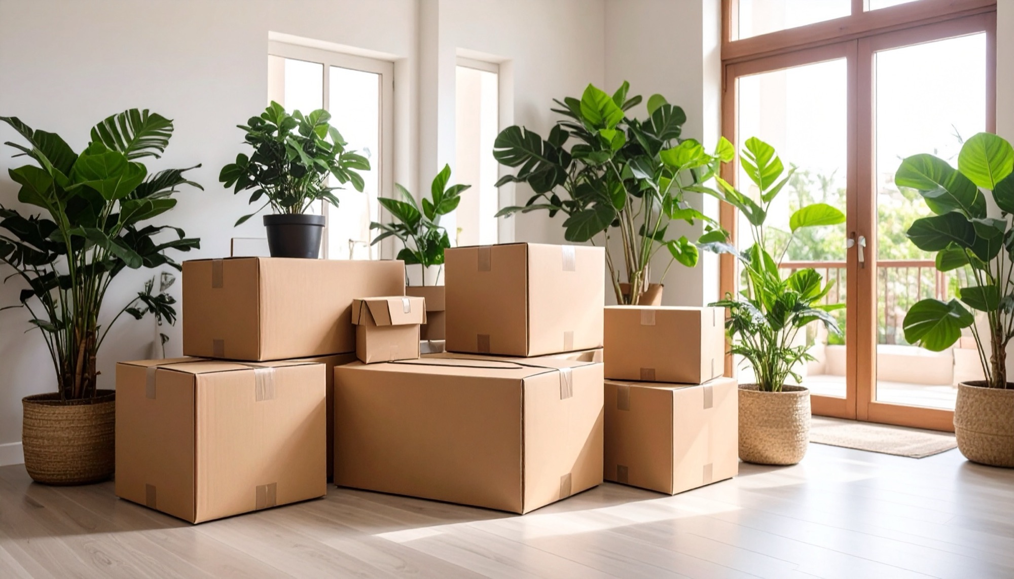 Moving boxes into your first home