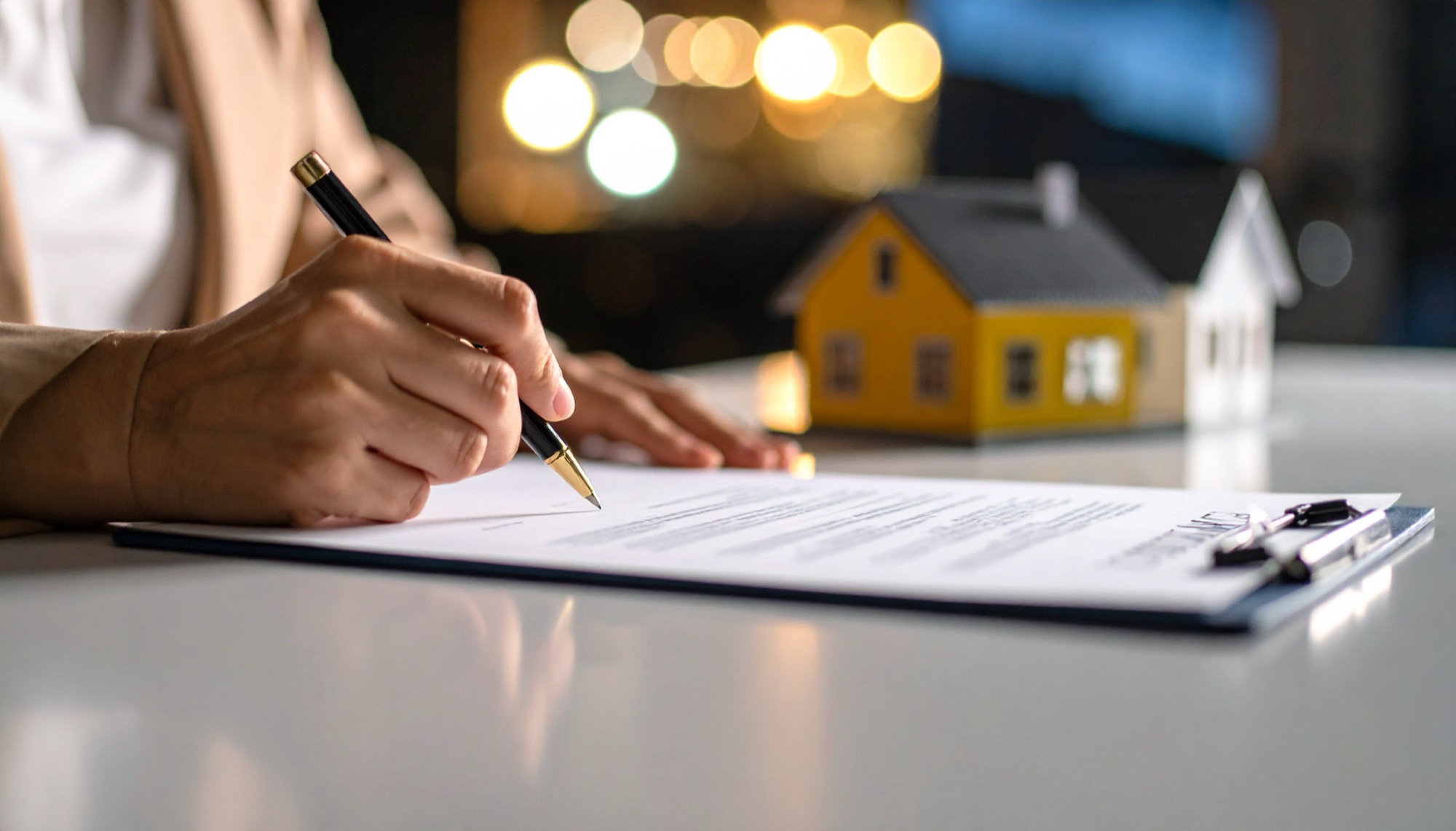 Completing mortgage application form