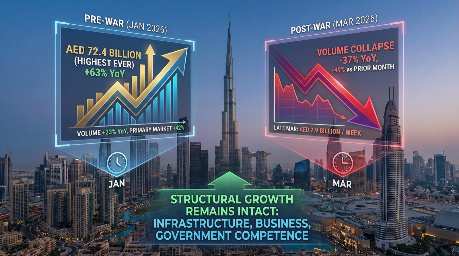 Dubai Property Price Trends 2026: What the Data Shows After the Iran Strikes — Mitchell's Realty
