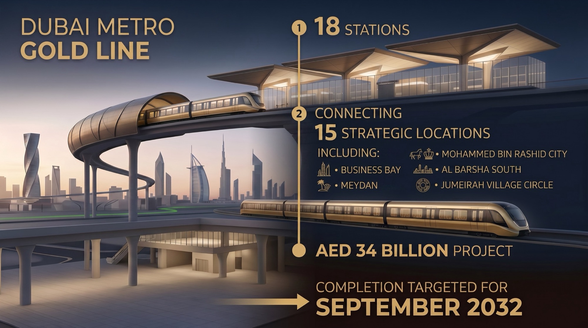 The AED 34 billion Dubai Gold Line metro grabbed headlines this week.