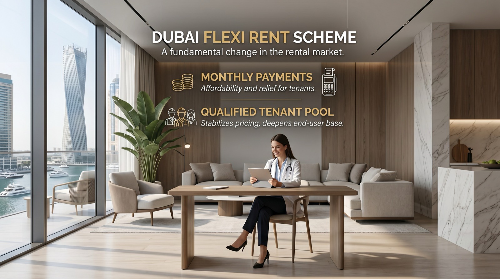 Flexi Rent marks a fundamental change in how the rental market in Dubai operates.
