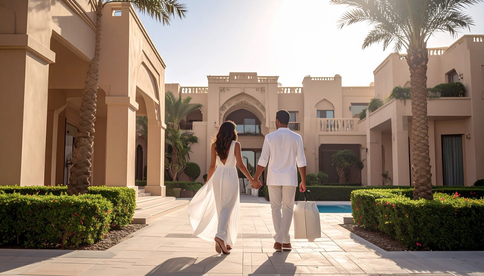 Wealthy expat couple moving to Dubai luxury villa