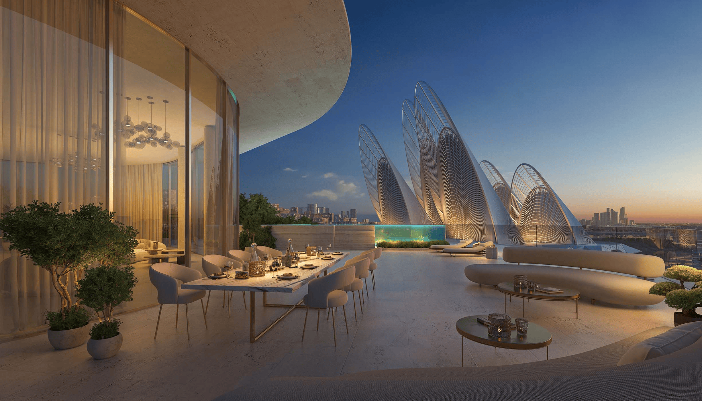 Mandarin Oriental Saadiyat Island Residences, Abu Dhabi view of Sheikh Zayed Museum