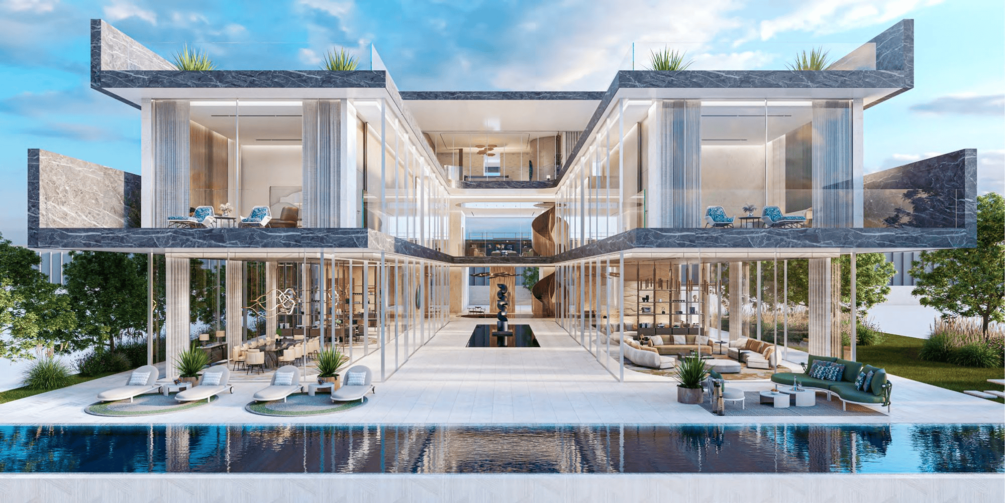 Ritz Carlton Mansions on Dubai Creek are a prime example of Dubai's super-luxury branded residences. 