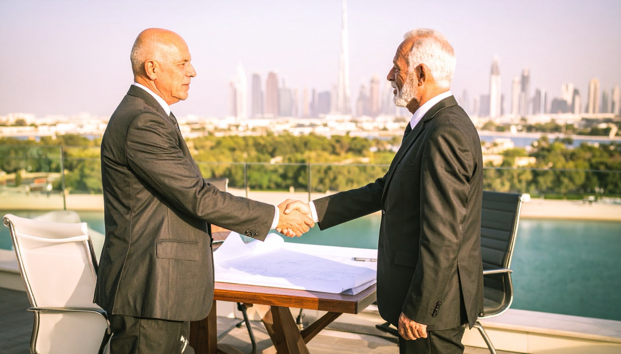 Shaking Hands on Commercial Property Deal