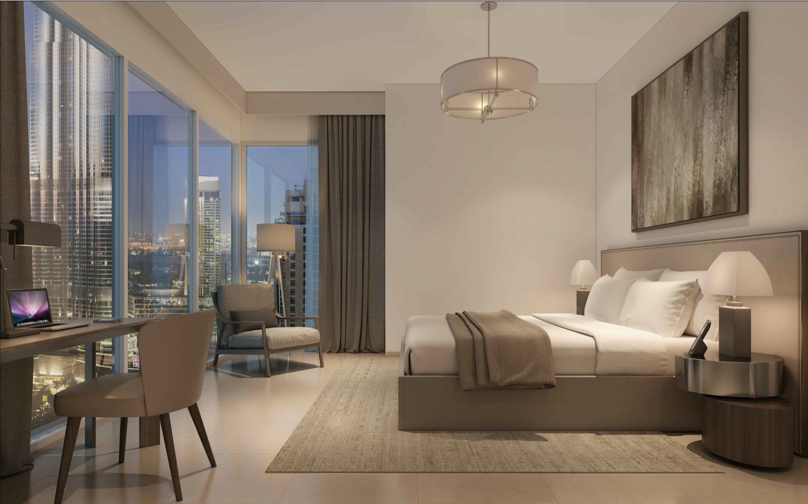 Bedroom at Act One | Act Two — Downtown Dubai