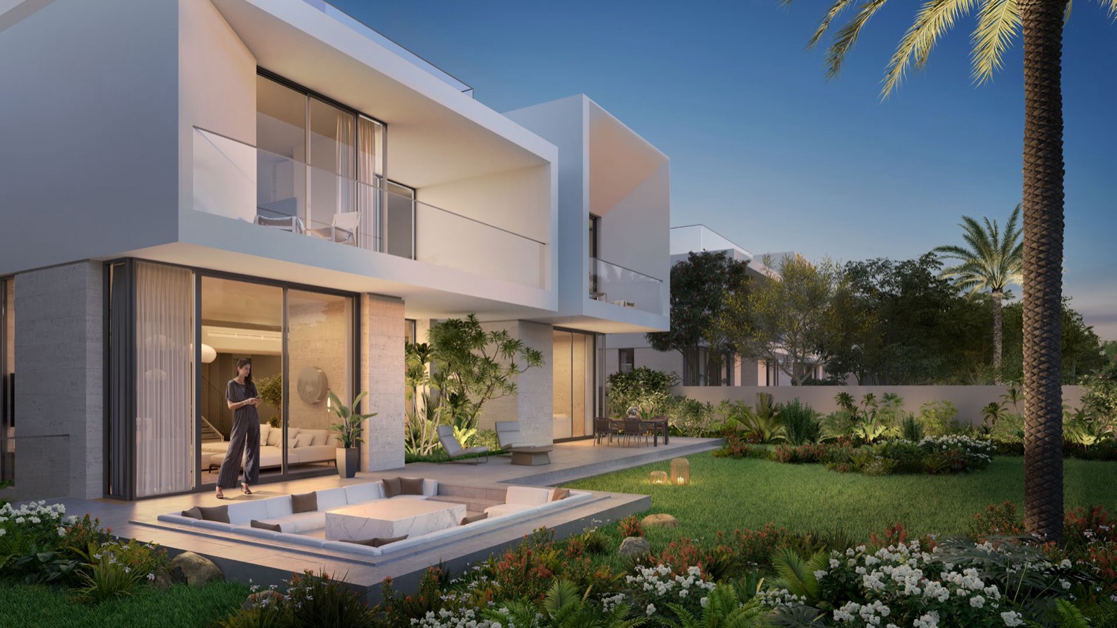 Rear view of Address Villas – Hillcrest — Dubai Hills Estate