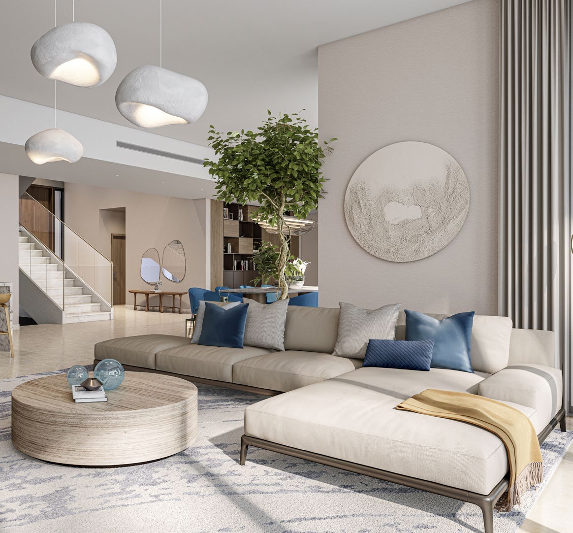 Living space at Address Villas – Hillcrest — Dubai Hills Estate