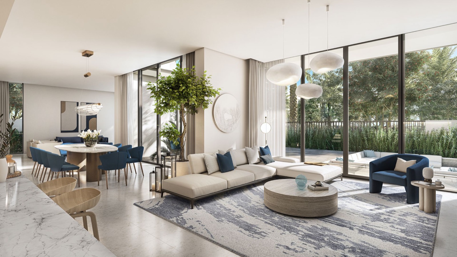 Living space at Address Villas – Hillcrest — Dubai Hills Estate