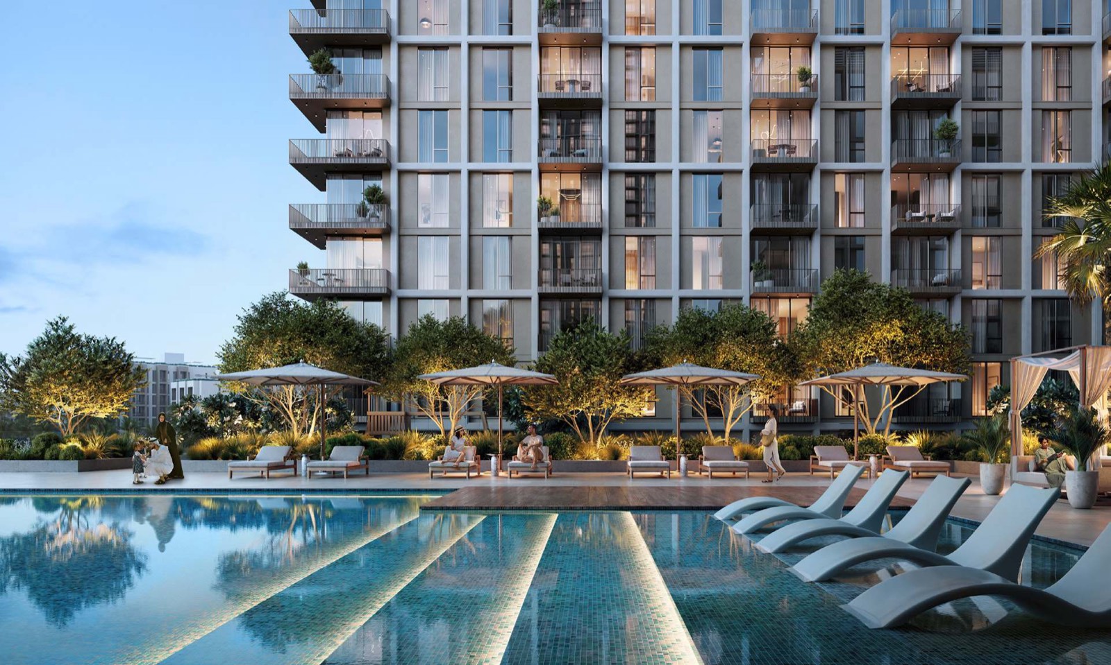 Pool at Aeon — Dubai Creek Harbour — Mitchell's Commercial Real Estate