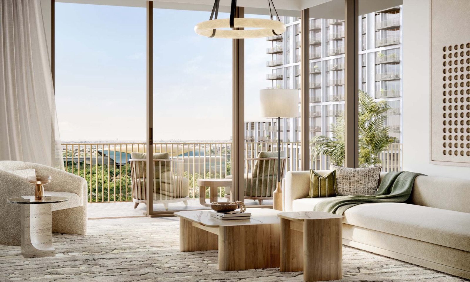 Living space at Aeon — Dubai Creek Harbour — Mitchell's Commercial Real Estate