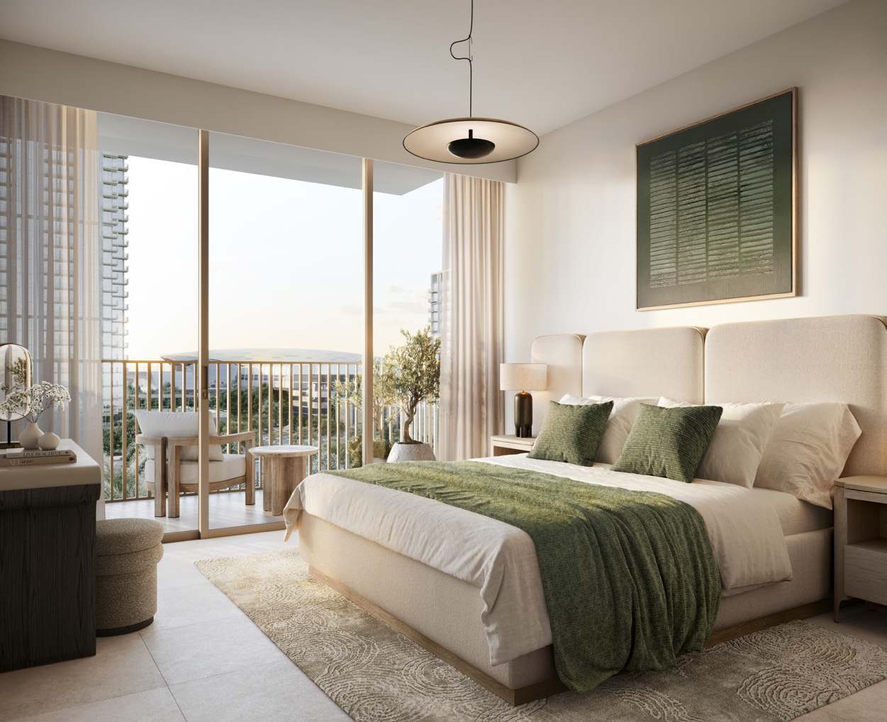 Bedroom at Aeon — Dubai Creek Harbour — Mitchell's Commercial Real Estate
