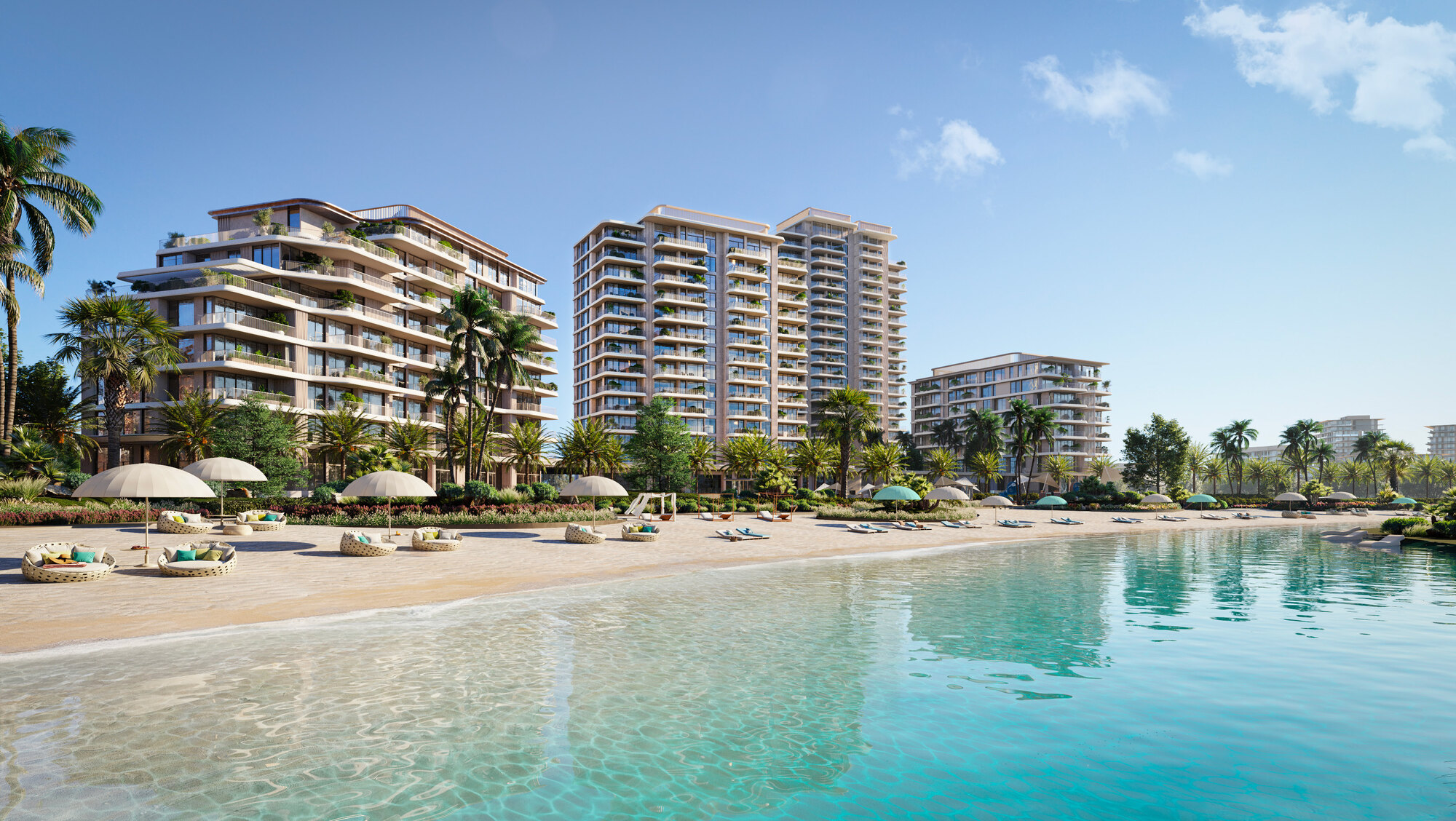 Beach at Bay Grove Residences — Dubai Islands — Mitchell's Commercial Real Estate