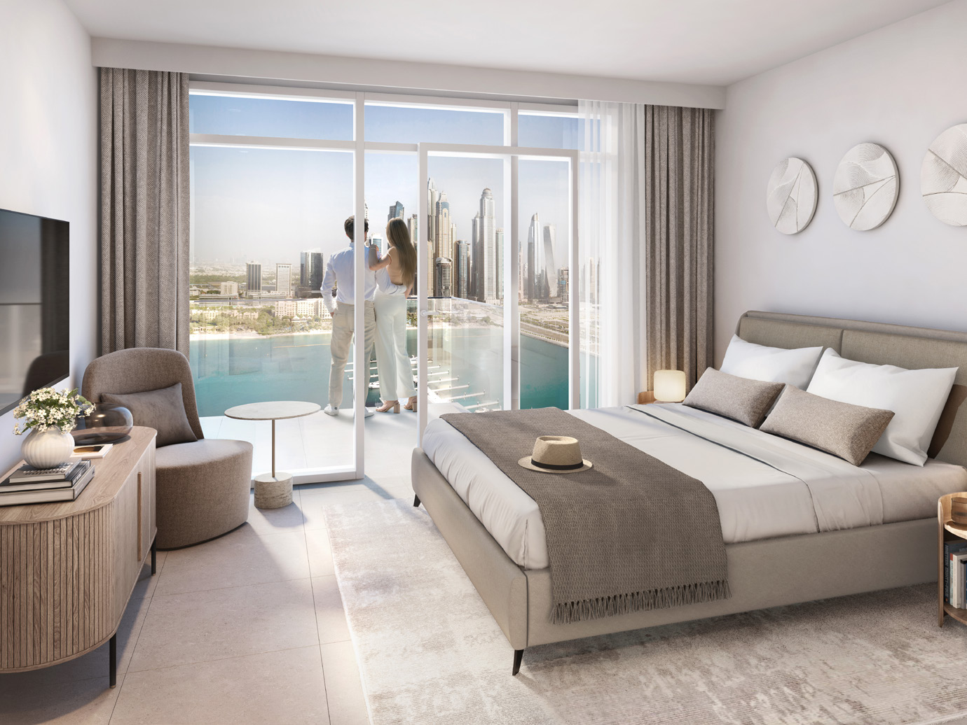 Bedroom at Beach Mansion — Emaar Beachfront — Mitchell's Commercial Real Estate