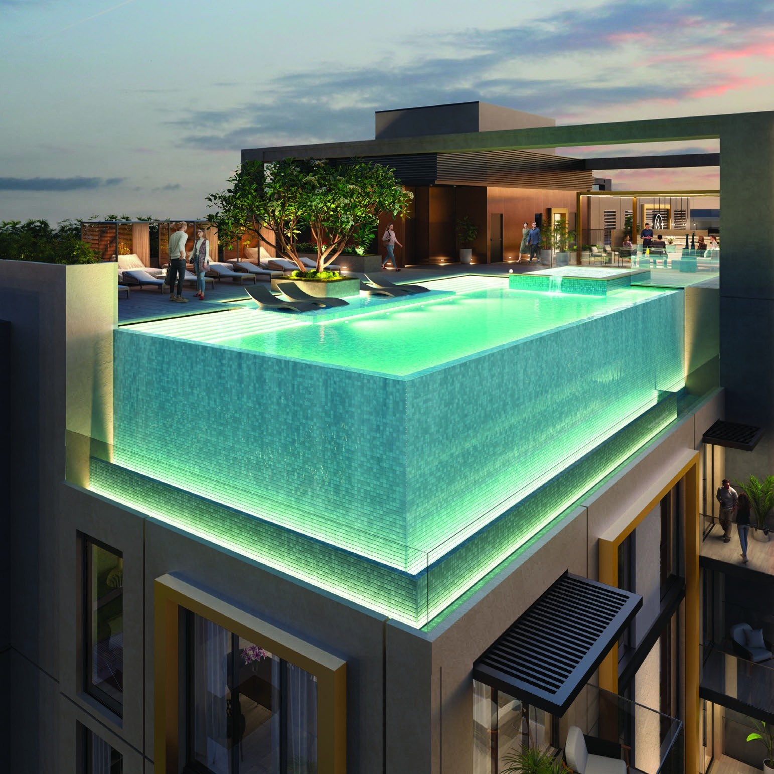 Pool at Berkeley Place — Sobha Hartland — Mitchell's Commercial Real Estate