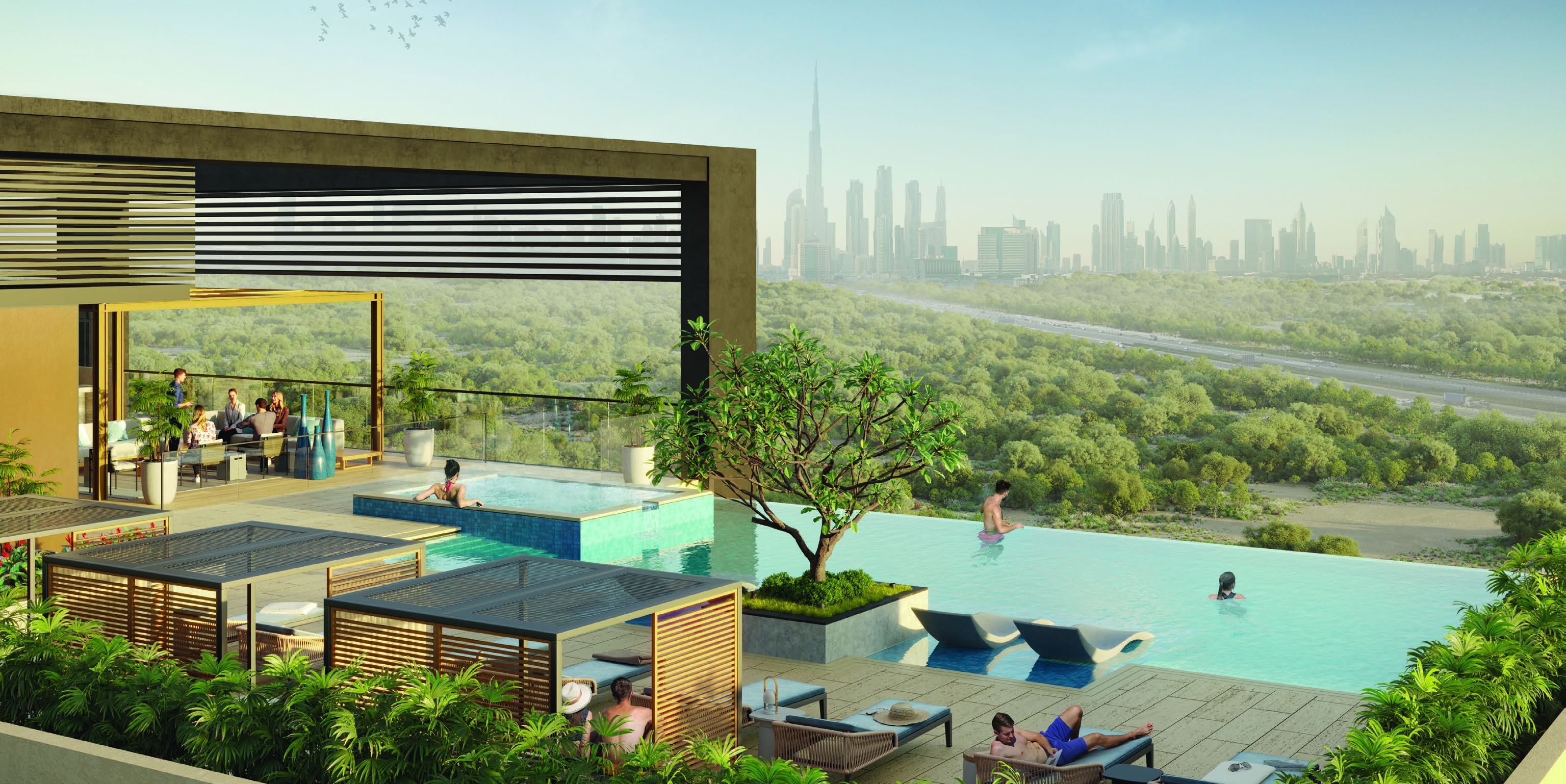 Rooftop at Berkeley Place — Sobha Hartland — Mitchell's Commercial Real Estate