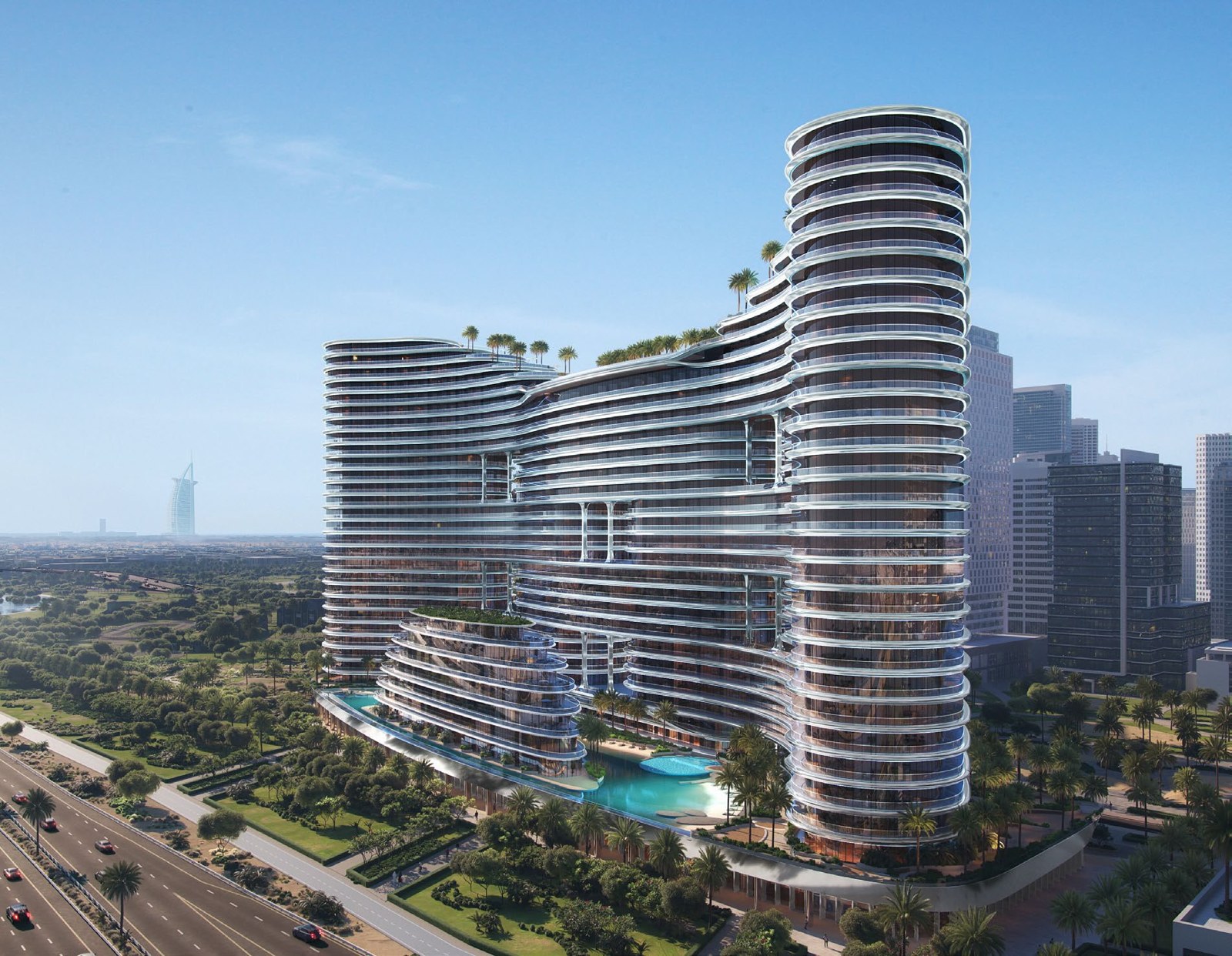 Binghatti Aquarise — Business Bay, view 2 — Mitchell's Commercial Real Estate