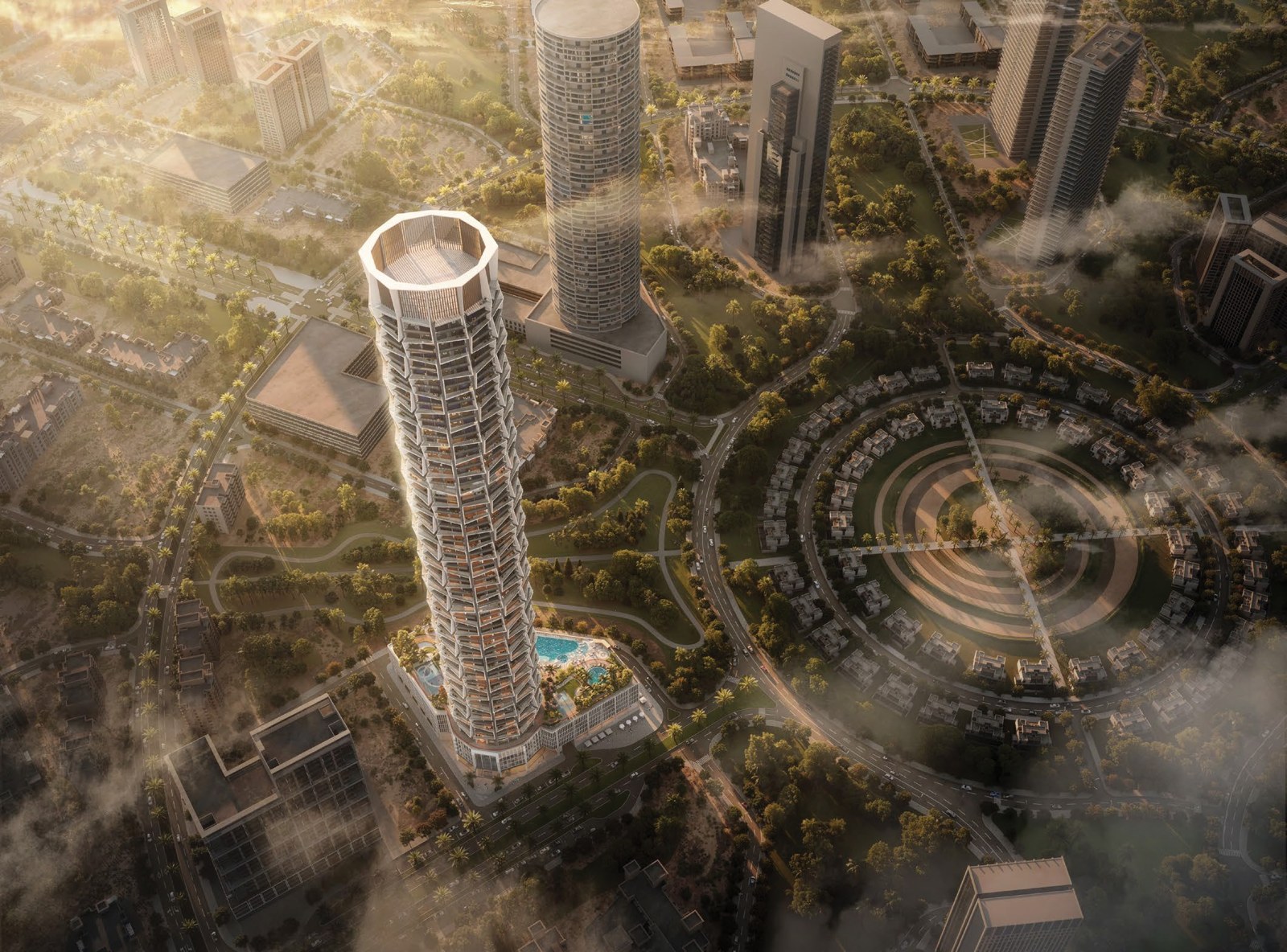 Binghatti Circle — Jumeirah Village Circle, view 1 — Mitchell's Commercial Real Estate
