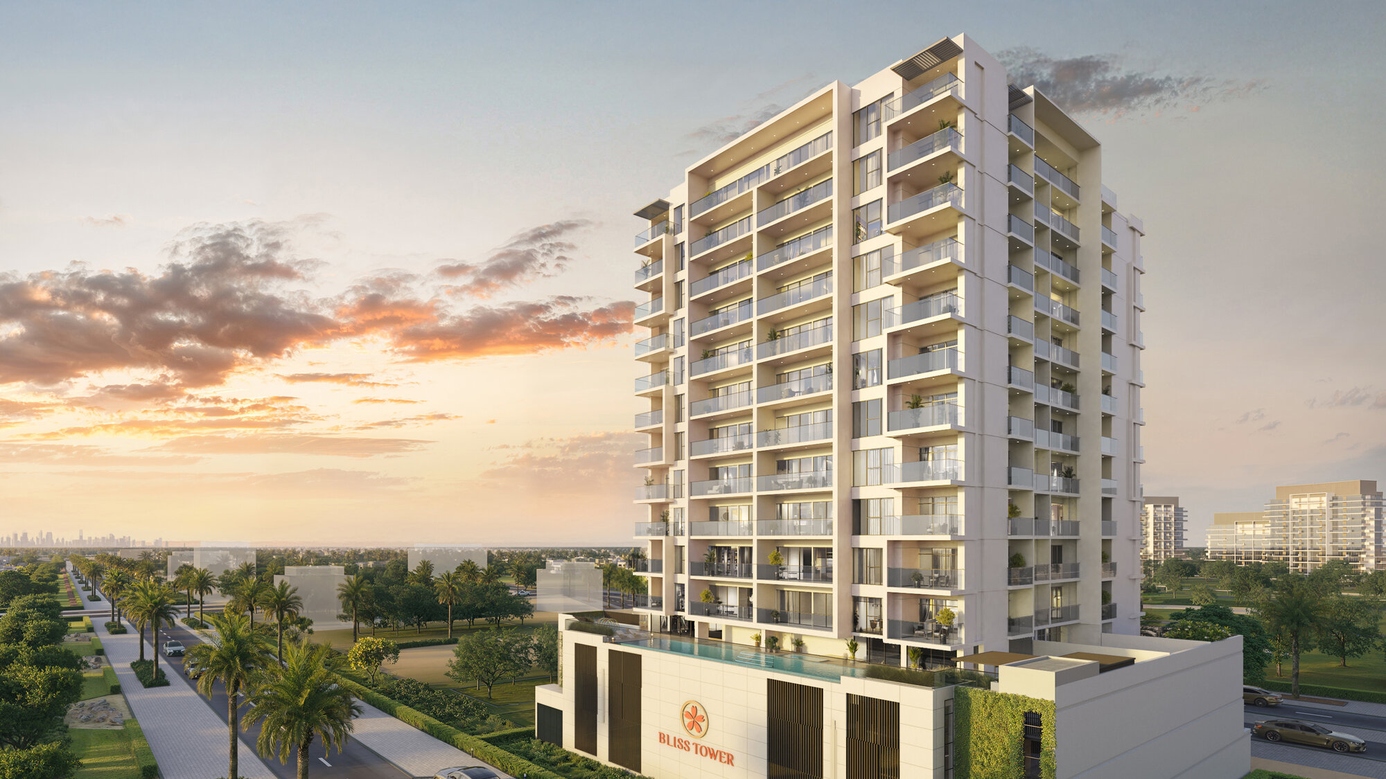 Bliss Tower — Dubai Land Residence Complex — Mitchell's Commercial Real Estate
