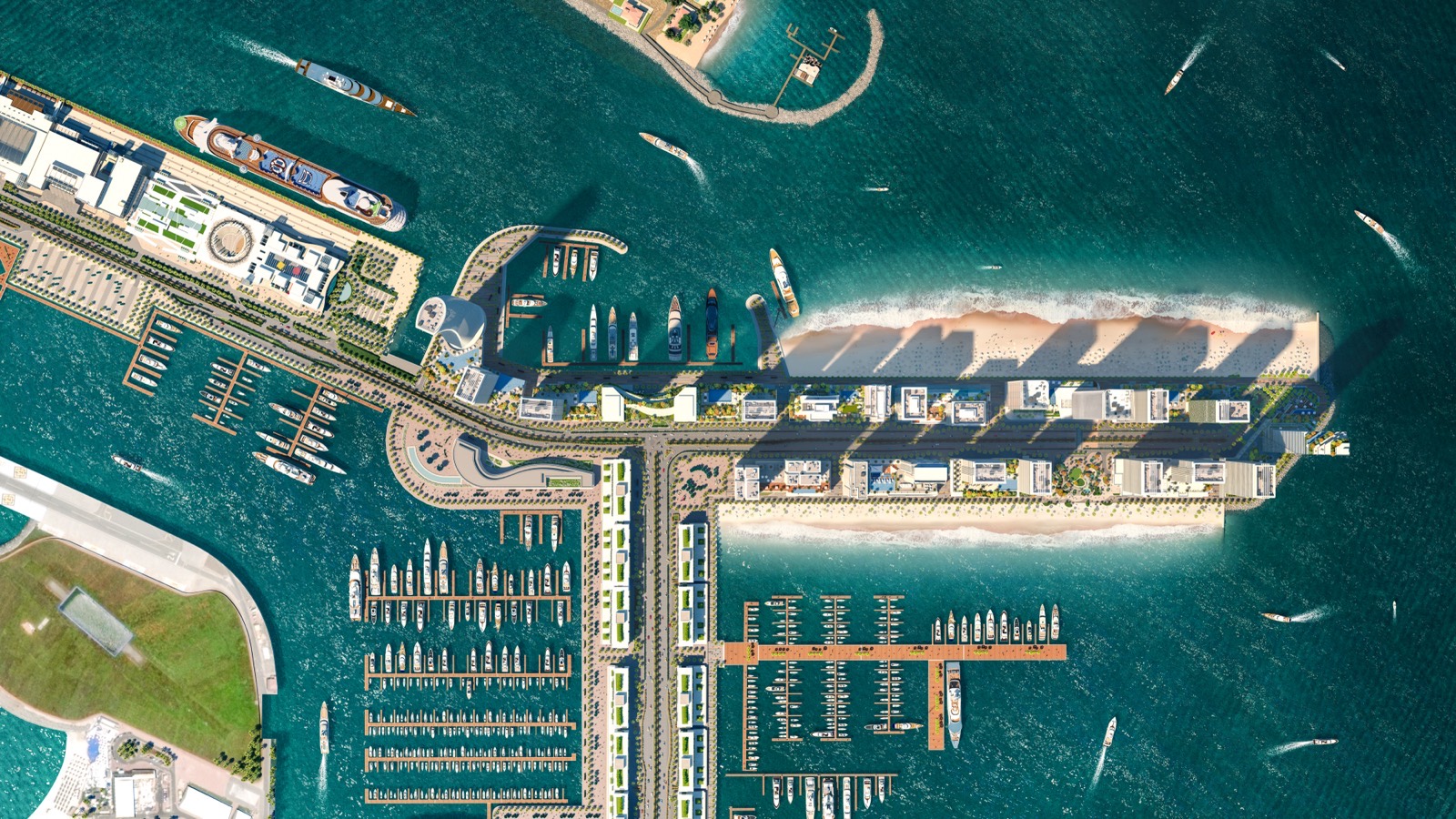 Grand Bleu Tower by Elie Saab — Emaar Beachfront, view 1 — Mitchell's Commercial Real Estate