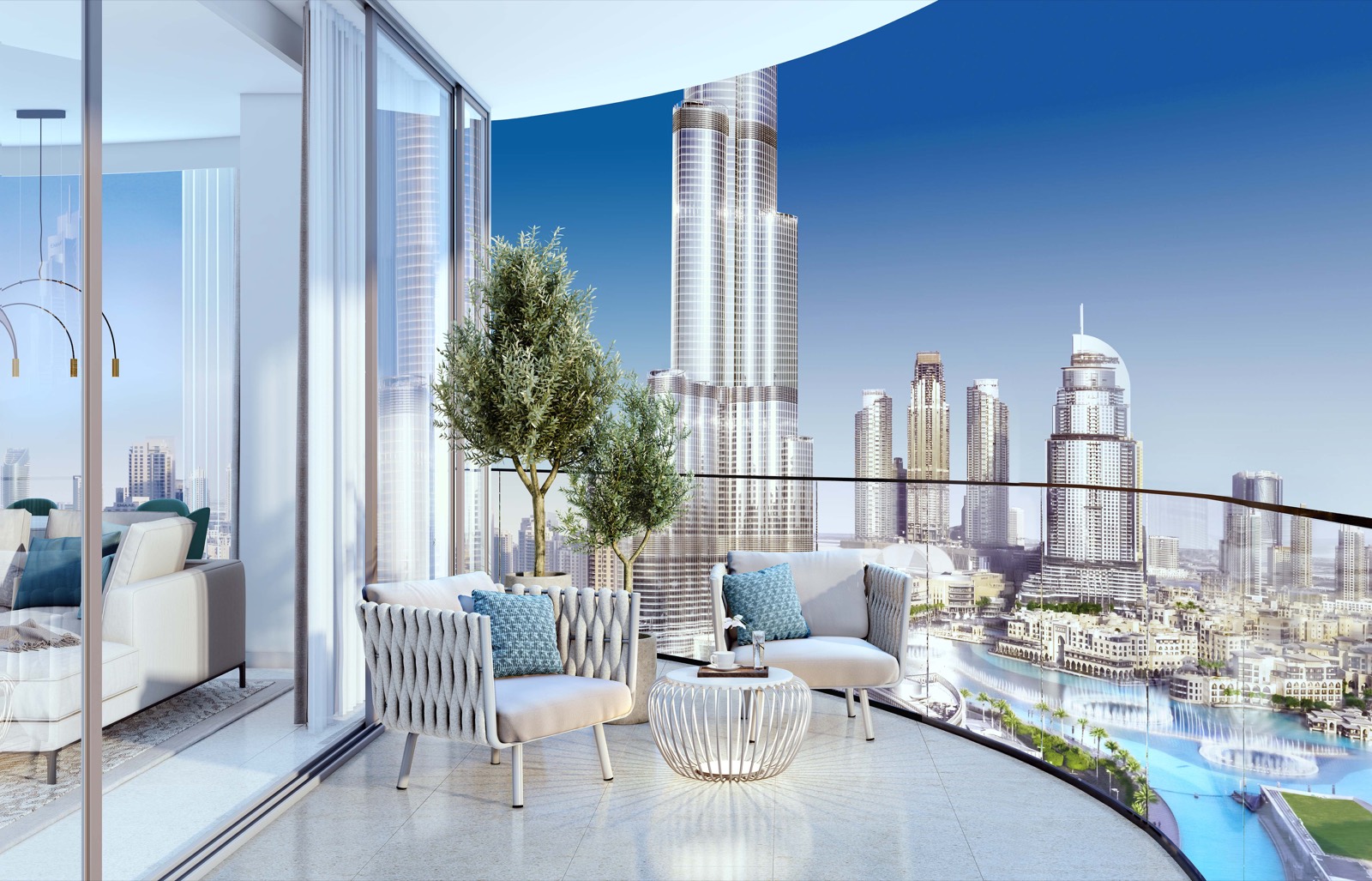 Balcony at Grande Signature Residences — Downtown Dubai — Mitchell's Commercial Real Estate