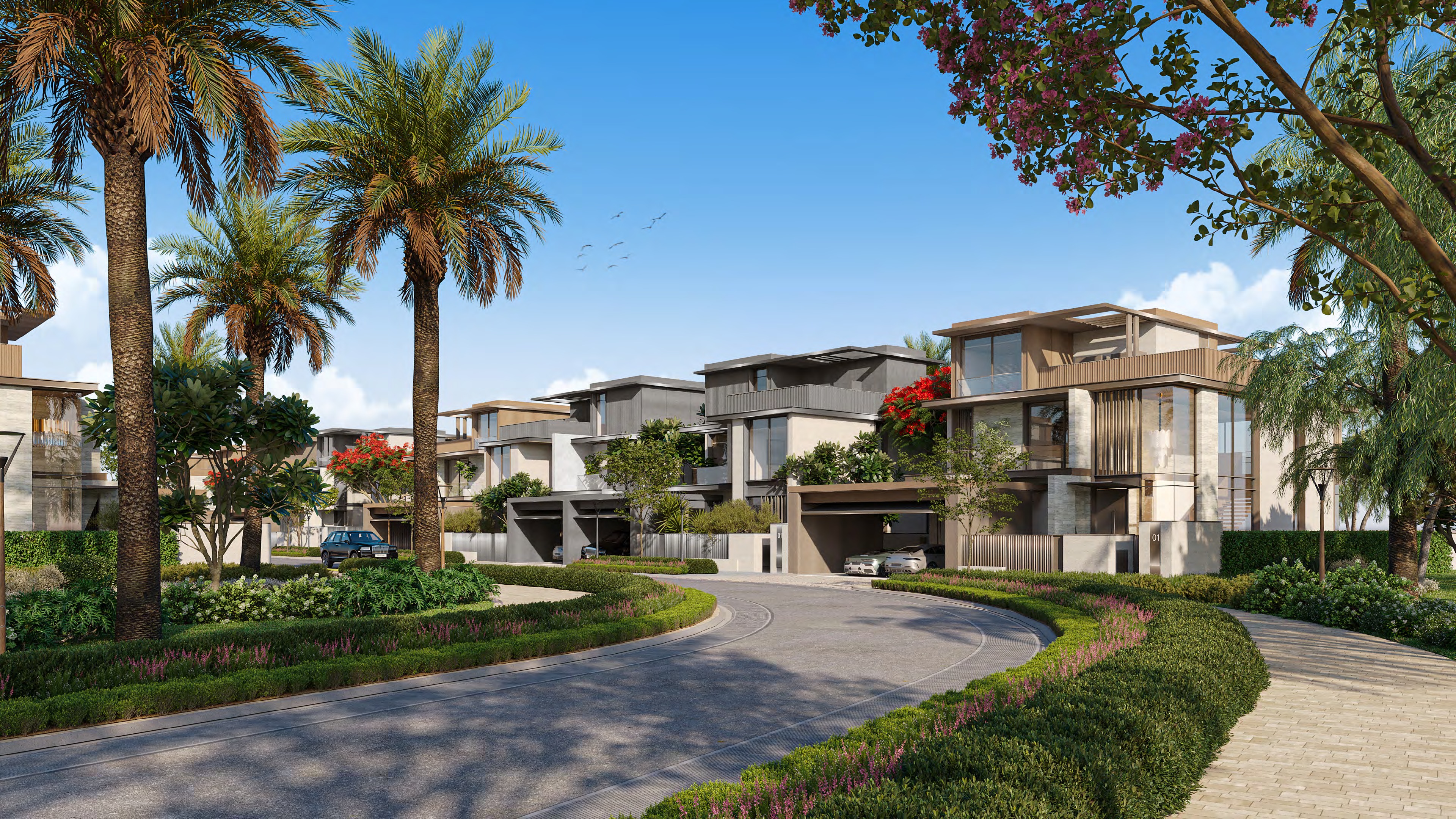 Street view of Nad Al Sheba Gardens Phase 11 — Nad Al Sheba — Mitchell's Commercial Real Estate