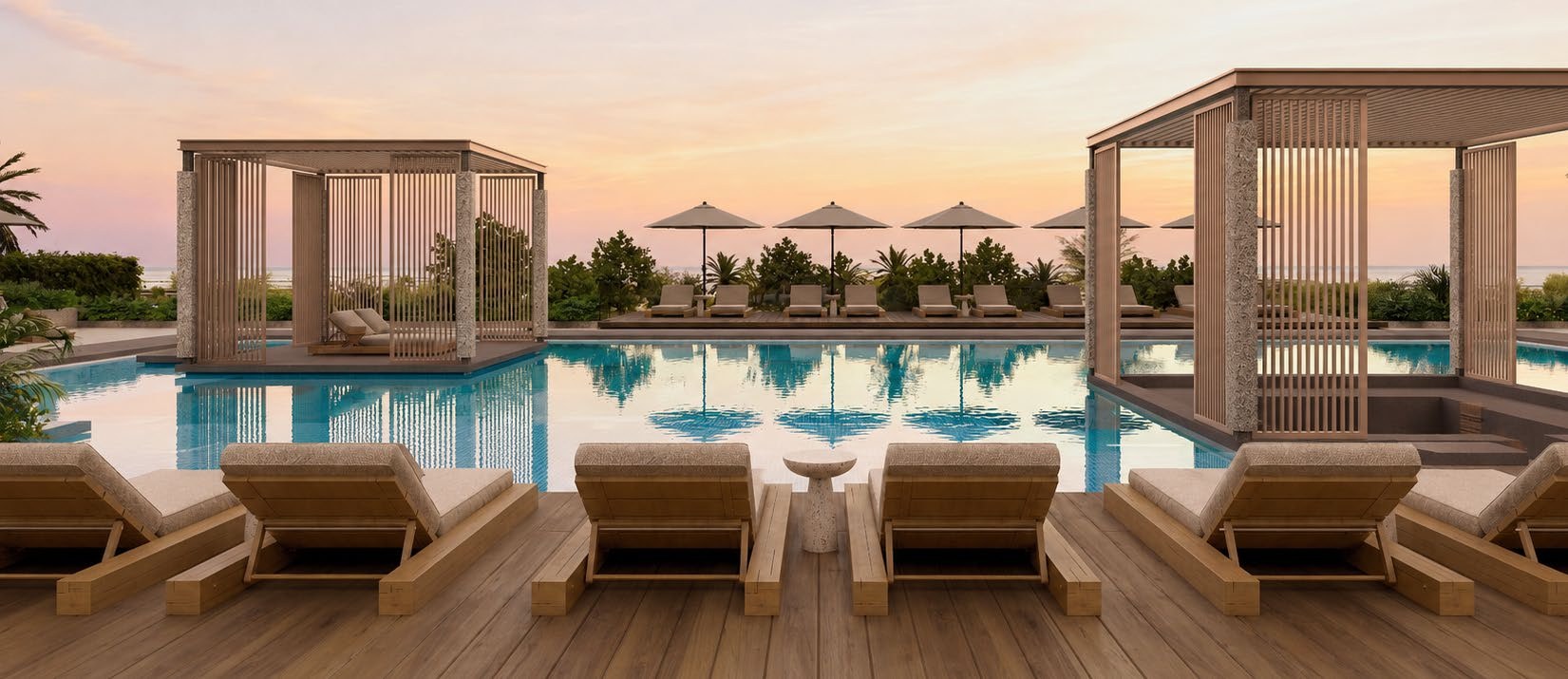 Pooldeck at Raw District Dubai — Sheikh Zayed Road — Mitchell's Commercial Real Estate