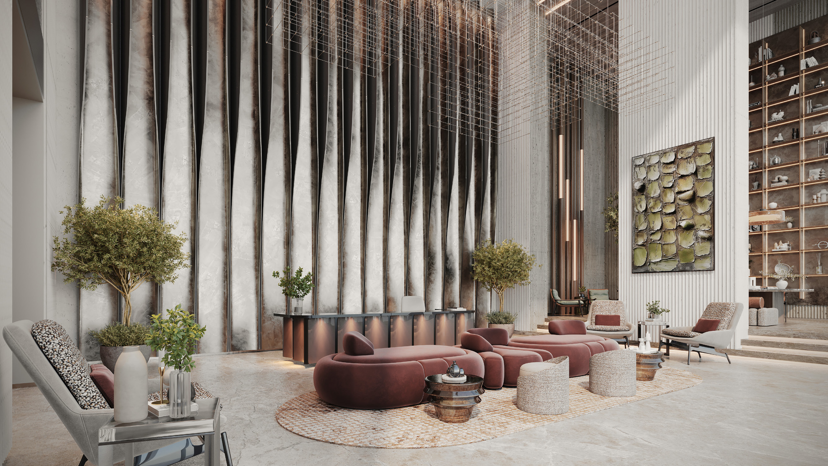 Lobby at Sunset Bay Grand — Dubai Islands — Mitchell's Commercial Real Estate