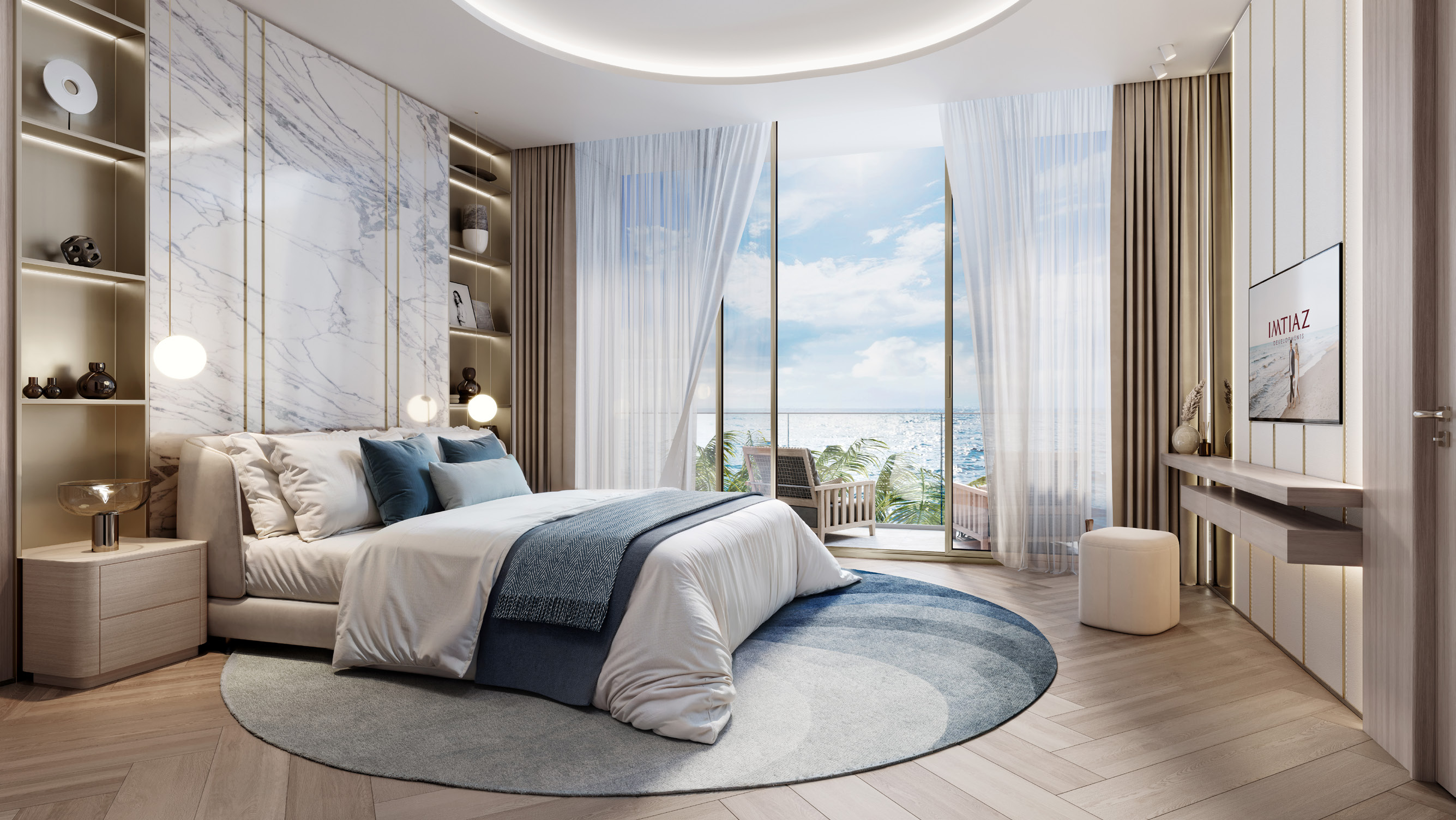 Bedroom at Sunset Bay Grand — Dubai Islands — Mitchell's Commercial Real Estate