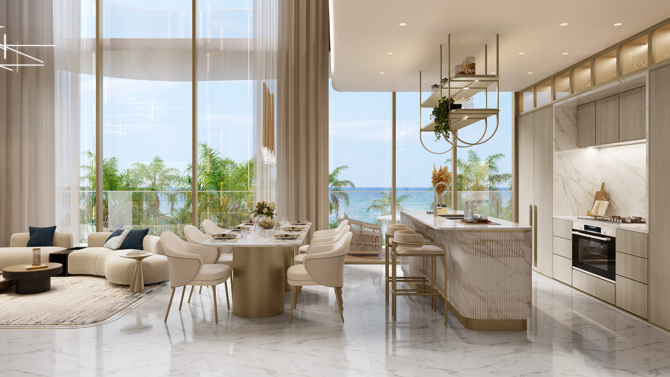 Kitchen at Sunset Bay Grand — Dubai Islands — Mitchell's Commercial Real Estate